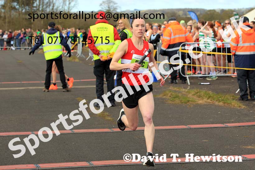 Senior womens 2023 Elswick Harriers Road Relays, Albamarle Barrack Airfield, Ouston, Northumberland. Photo: David T. Hewitson/Sports for All Pics